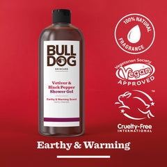 Bulldog Men's Vetiver & Black Pepper Shower Gel